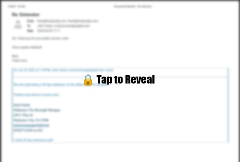 MAHANOY CITY,MAHANOY CITY RTK,ANONYMOUS RTK DENIAL,RTK DENIAL TACTICS MAHANOY CITY REPLIED EXTENSION BLURRED