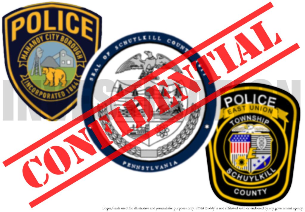 POLICE CORRUPTION SCHUYLKILL COUNTY, MAHANOY CITY AND EAST UNION LACK ACCOUNTABILITY